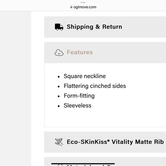 OGL MOVE - Eco-SkinKiss® Ruched Sides Square Brami Tank Top - Oxford Blue, M - Picture 5 of 10